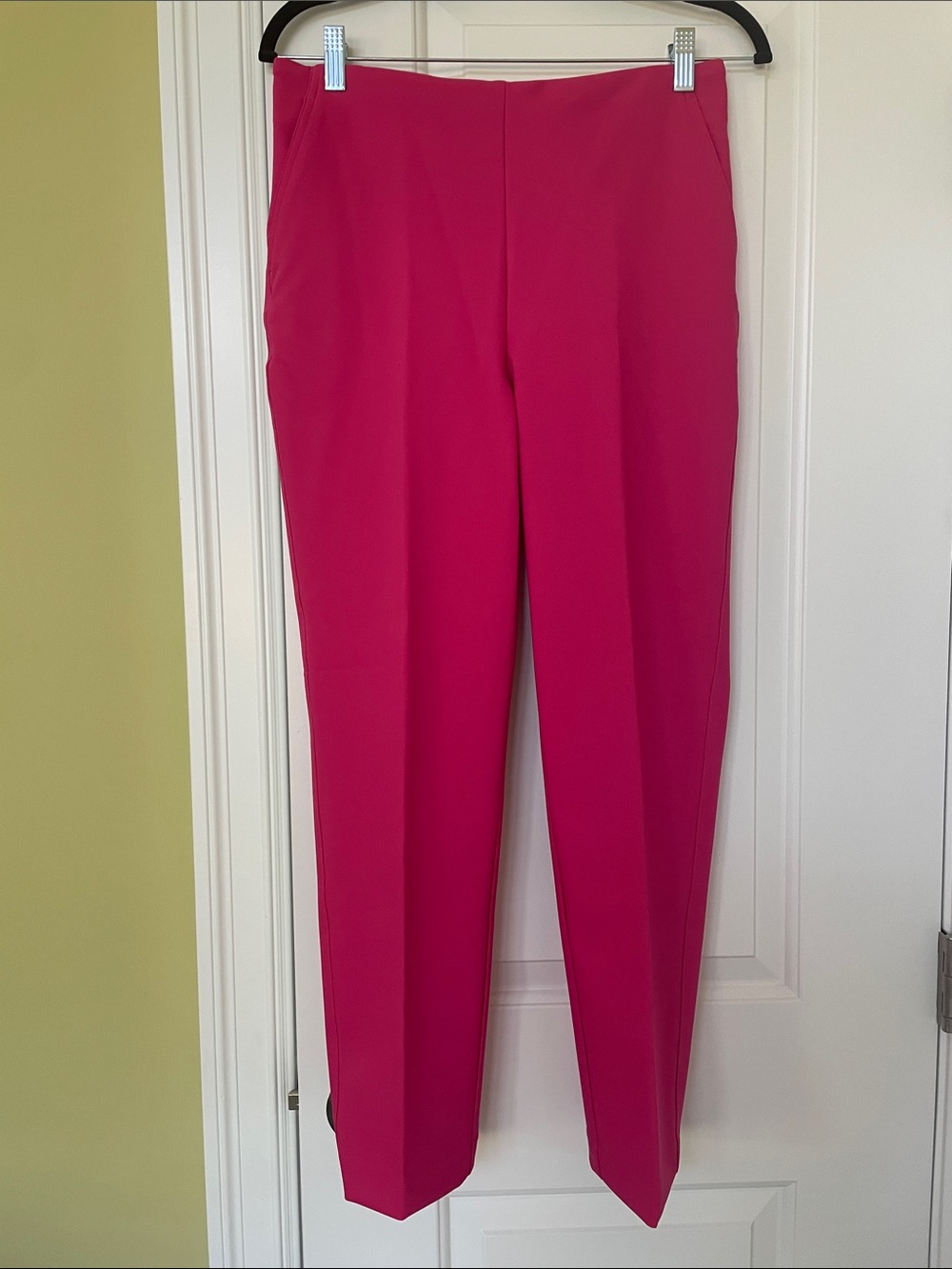 Rachel Zoe Bright Fuchsia Tailored Straight-Leg Trousers
